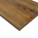 Wooden flooring panel with a natural finish on a white background