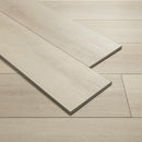 Close-up of wooden flooring panels on a wooden floor.