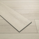 Close-up of a wooden floor with a plank partially lifted