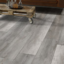 MSI everlife cyrus xl katella ash rigid core luxury vinyl plank flooring VTRXLKATA9X60-5MM-12MIL installed on a bright modern living room  floor view