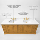Audrey Bathroom Vanity in Sienna Finish