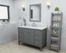 Kayleigh Bathroom Vanity with Sink and Carrara White Marble Top Cabinet Set Villohome
