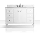 Kayleigh Bathroom Vanity with Sink and Carrara White Marble Top Cabinet Set Villohome