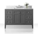 Maili Bathroom Vanity with Sink and Carrara White Marble Top Cabinet Set Villohome