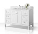 Maili Bathroom Vanity with Sink and Carrara White Marble Top Cabinet Set Villohome