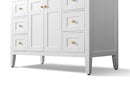 Maili Bathroom Vanity with Sink and Carrara White Marble Top Cabinet Set Villohome