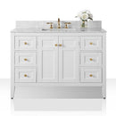 Maili Bathroom Vanity with Sink and Carrara White Marble Top Cabinet Set Villohome