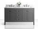 Maili Bathroom Vanity with Sink and Carrara White Marble Top Cabinet Set Villohome