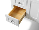 Maili Bathroom Vanity with Sink and Carrara White Marble Top Cabinet Set Villohome