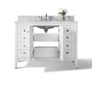 Shelton Bathroom Vanity with Sink and Carrara White Marble Top Cabinet Set Villohome