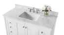 Shelton Bathroom Vanity with Sink and Carrara White Marble Top Cabinet Set Villohome