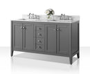 Shelton Bathroom Vanity with Sink and Carrara White Marble Top Cabinet Set Villohome