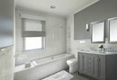 Shelton Bathroom Vanity with Sink and Carrara White Marble Top Cabinet Set Villohome