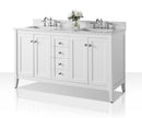 Shelton Bathroom Vanity with Sink and Carrara White Marble Top Cabinet Set Villohome