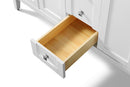 Shelton Bathroom Vanity with Sink and Carrara White Marble Top Cabinet Set Villohome