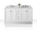 Shelton Bathroom Vanity with Sink and Carrara White Marble Top Cabinet Set Villohome
