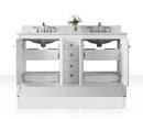 Shelton Bathroom Vanity with Sink and Carrara White Marble Top Cabinet Set Villohome