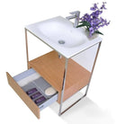 Tory Bathroom Vanity with Solid Surface Top Cabinet Set with Mirror Villohome