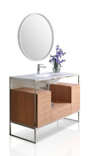 Tory Bathroom Vanity with Solid Surface Top Cabinet Set with Mirror Villohome