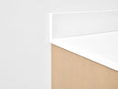 21" Side splash - White Quartz