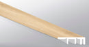 Hyde Haven 0.49" Thick x 1.5" Wide x 94" Length Luxury Vinyl End Cap Molding Large - MSI Everlife Collection profile view