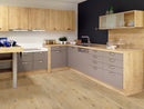 Engineered waterproof oak flooring with a natural wood grain finish for modern living spaces