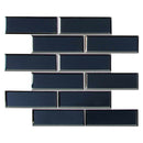 Vague blue subway 11.73X11.73 glass mesh mounted mosaic tile SMOT GLSST VAGBLUBEV6MM product shot multiple tiles close up view