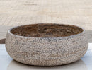 Valencia Travertine Above Vanity Bathroom Sink Rustic Sand-blasted (D)16" (H)6" side view