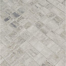 Veneto gray 12x12 porcelain mesh mounted mosaic tile NVENEGRA2X2 product shot multiple tiles angle view
