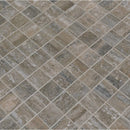 Veneto noce 12x12 porcelain mesh mounted mosaic tile NVENENOC2X2 product shot multiple tiles angle view