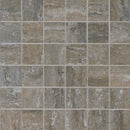 Veneto noce 12x12 porcelain mesh mounted mosaic tile NVENENOC2X2 product shot multiple tiles close up view