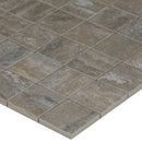 Veneto noce 12x12 porcelain mesh mounted mosaic tile NVENENOC2X2 product shot profile view