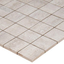 Veneto white 12x12 porcelain mesh mounted mosaic tile NVENEWHI2X2 product shot one tile profile view