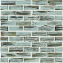 Verde subway 11.75X12 glass mesh mounted mosaic tile SMOT GLSST VERDE8MM product shot multiple tiles close up view