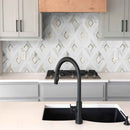 Verona gold pattern 1185x1185 multisurface meshmounted mosaic tile SMOT-SMTL-VERGOL8MM product shot kitchen view