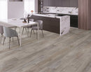 SPC Vinyl Rigid Core 7" Width 60" RL, 7mm Thick, 1.5mm IXPE Axiom Frost, Victorum Floors - Mazzia Collection kitchen view another angle