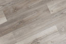 SPC Vinyl Rigid Core 7" Width 60" RL, 7mm Thick, 1.5mm IXPE Axiom Frost, Victorum Floors - Mazzia Collection angle plank view