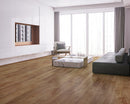 SPC Vinyl Rigid Core 7" Width 60" RL, 7mm Thick, 1.5mm IXPE Elected Bronze, Victorum - Mazzia Collection living room view 2