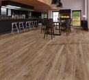 SPC Vinyl Rigid Core 7" Width 60" RL, 7mm Thick, 1.5mm IXPE Elected Bronze, Victorum - Mazzia Collection dinning view 2