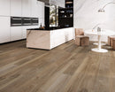 SPC Vinyl Rigid Core 7" Width 60" RL, 7mm Thick, 1.5mm IXPE Noble Fawn, Victorum Floors - Mazzia Collection sitting and kitchen view