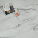Vinyl planks spc rigid core lvt carrara silver 5.2mm thickness 20mil super protect wearlayer preattached premium pad 1520311-VH product shot top view