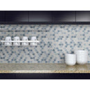 Vista azul hexagon 11.02X12.76 glass mesh mounted mosaic tile SMOT GLS VISAZU6MM product shot wall view