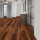 SPC Vinyl Rigid Core 7" Width 60" RL, 6mm Thick, 1.5mm IXPE Vivid Copper, Veritas - Mazzia Collection bath view 4