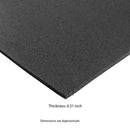 Black Rubber Utility Mat For Gym Floors, Garages, Stables, Indoor & Outdoor Use - MSI Collection