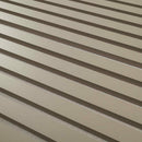 Dusk 9.5"x94.5" Warm Taupe Acoustic Wall Panel, 3D Fluted Wood Slat Sound Absorbing Paneling (Set of 4) - MSI Collection
