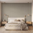 Dusk 9.5"x94.5" Warm Taupe Acoustic Wall Panel, 3D Fluted Wood Slat Sound Absorbing Paneling (Set of 4) - MSI Collection