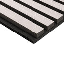 Fog 24"x48" Light Gray Acoustic Wall Panel 3D Fluted Wood Slat Sound Absorbing Paneling - MSI Collection