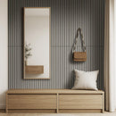 Fog 24"x48" Light Gray Acoustic Wall Panel 3D Fluted Wood Slat Sound Absorbing Paneling - MSI Collection
