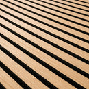 Almond 24"x48" Warm Beige Acoustic Wall Panel 3D Fluted Wood Slat Sound Absorbing Paneling - MSI Collection