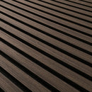 Espresso 24"x48" Dark Brown Acoustic Wall Panel 3D Fluted Wood Slat Sound Absorbing Paneling - MSI Collection
